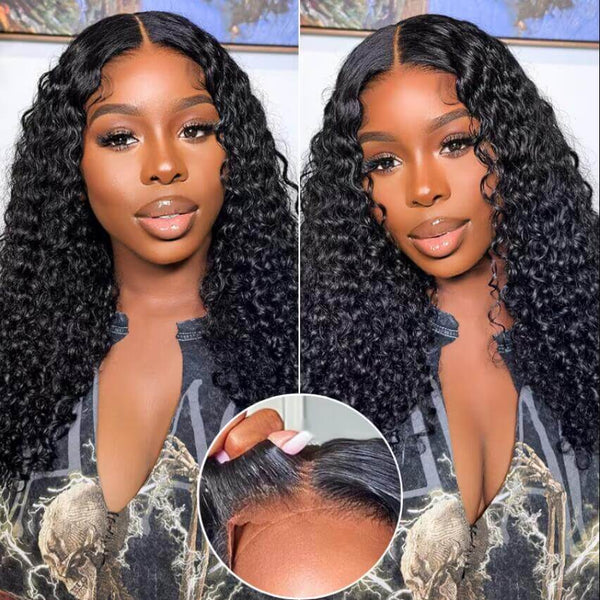 Brennas Hair Glueless 5x5 / 4x6 HD Pre Cut Lace Wear Go Glueless Closure Water Wave Wig