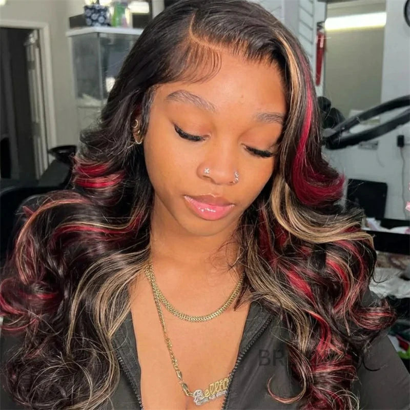 Brennas Hair Body Wave P1B/Bug/27 Pre-Cut Lace Breathable Cap-Air Wig For Black Women 180% DensityBrennas Hair Body Wave P1B/Bug/27 Pre-Cut Lace Breathable Cap-Air Wig For Black Women 180% Density