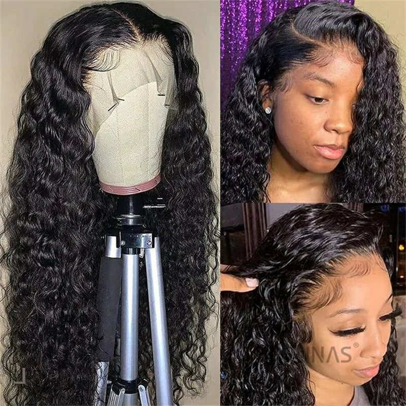 water wavy human hair wigs